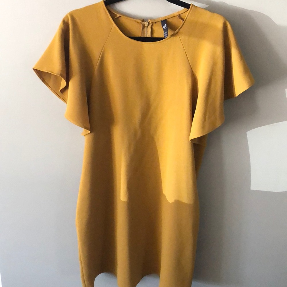 Mustard yellow Zara TRF dress, medium
